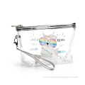 Korea transparent makeup bag waterproof cartoon girl pen customized PVC makeup bag